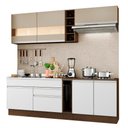 Ver imagem 3 de Armário de Cozinha Completa 220cm Branco/Rustic/Crema Parma Madesa 02