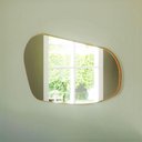 Ver imagem 1 de Espelho Orgânico Decorativo 70cm Mdf Dalla Costa Casa Lar Cor:freijó