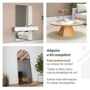 Ver imagem 6 de Espelho Orgânico Decorativo 70cm Mdf Dalla Costa Casa Lar Cor:freijó