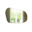 Ver imagem 2 de Espelho Orgânico Decorativo 70cm Mdf Dalla Costa Casa Lar Cor:freijó