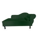 Ver imagem 3 de Recamier Decorativo Divã Amsterdã 147cm Lado Esquerdo Suede Verde