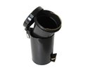 Ver imagem 1 de Lixeira Dourada e Preta Aço Inox Banheiro Pedal 3L Fineza