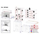 Ver imagem 4 de Quarto de Bebê Completo com Berço Americano 3 em 1 Colchão Teddy Multimóveis Mp4660 Branco/off