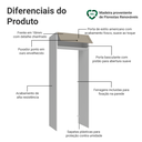 Ver imagem 4 de Porta-Geladeira 83 cm 1 Porta Basculante Branco/Crema Vik Madesa