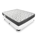 Ver imagem 1 de Cama Box Casal 138 Tecido Sintético Branco com Colchão De Espuma - D33 Ortobom ISO 100 52x138x188