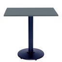 Ver imagem 1 de Mesa Bistrô Ferro Preto 111,50 Cm (alt) Disco Redondo Tampo Mdp Quadrado 80 Cm (larg) X 2,50 Cm (