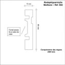 Ver imagem 3 de Rodapé MDF Frisado 8cm x 2,40m 802 Moldufama