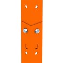 Ver imagem 2 de Estante Armário de Aço 6 Bandejas 90cm Laranja Suporta 180kg