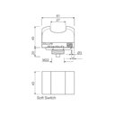 Ver imagem 2 de Botoeira Eletrônica de Esforço Zero Weg Ss28-22r1pd2/24 Soft Switch com Cabo de 2m