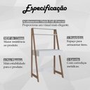 Ver imagem 3 de Escrivaninha Estante 1 Gaveta e 1 Prateleira B80 Branco Montana Novam
