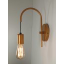 Ver imagem 4 de Kit 2 Arandelas Abajur Luminária Parede Quarto Cama Dourado