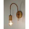 Kit 2 Arandelas Abajur Luminária Parede Quarto Cama Dourado - 3