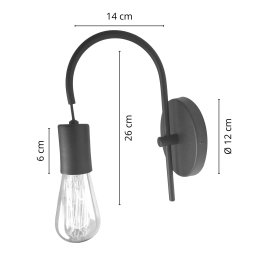 Kit 2 Arandelas Abajur Luminária Parede Quarto Cama Dourado - 5