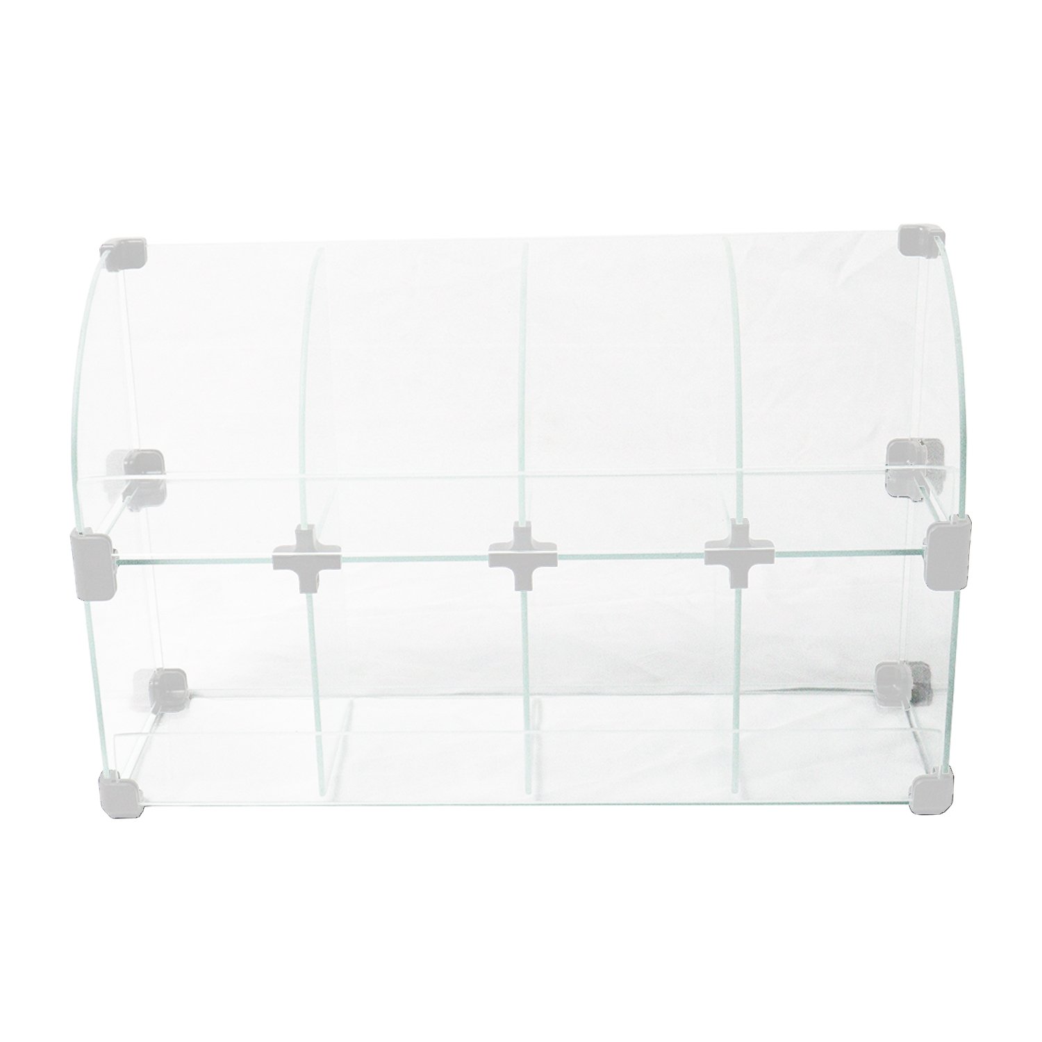 Baleiro Branco de Vidro Raio - 0,50 X 0,30 X 0,15m
