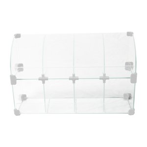 Baleiro Branco de Vidro Raio - 0,50 X 0,30 X 0,15m