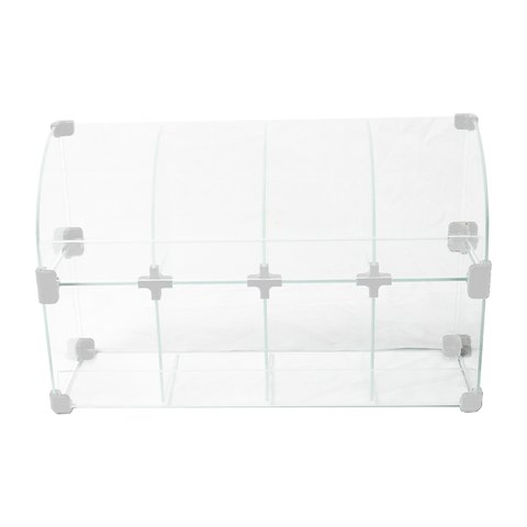 Baleiro Branco de Vidro Raio - 0,50 X 0,30 X 0,15m