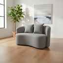 Ver imagem 2 de Sofá Decorativo Montreal 150cm Orgânico Linho Cinza