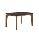 Ver imagem 3 de Conjunto Sala de Jantar Mesa Liz 120cm com Vidro Canto Copo e 4 Cadeiras Athenas Moderna