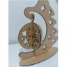 Arvore De Natal - Base - Enfeites - MDF - Cru - Estrela Bola Natal Mdf Para Decorar 27,5x22,5cm - 1