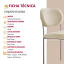 Ver imagem 5 de Conjunto com 2 Cadeiras Metal Marchezine Moderna Mobilia
