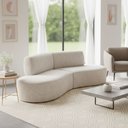 Ver imagem 2 de Sofá Orgânico Módulo Curvo Savana Boucle Bege - Montanari's Decor