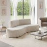 Sofá Orgânico Módulo Curvo Savana Boucle Bege - Montanari's Decor - 2