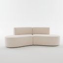 Ver imagem 4 de Sofá Orgânico Módulo Curvo Savana Boucle Bege - Montanaris Decor