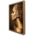 Ver imagem 1 de Quadro Decorativo Caixa Mulher Glamurosa Tacolado Moldura Caixa Alta 4,5cm Madeira sem Vidro 80 X 12