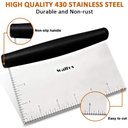 Ver imagem 3 de Cortador de Massa Walfos, Espátula de Aço Inoxidável para Decoração de Bolo