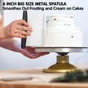 Ver imagem 6 de Cortador de Massa Walfos, Espátula de Aço Inoxidável para Decoração de Bolo