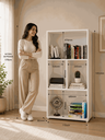 Ver imagem 6 de Estante para Livros 4 Nichos Multiuso Home Office Branco