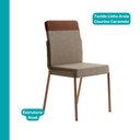 Ver imagem 6 de Conjunto Sala de Jantar 4 Cadeiras Malu Carraro Nogal Rosê