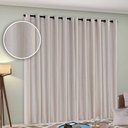 Ver imagem 3 de Cortina Sala Quarto Linhão Cru 3.00m x 2.50m Varão Simples Castele:Bege