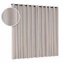 Ver imagem 2 de Cortina Sala Quarto Linhão Cru 3.00m x 2.50m Varão Simples Castele:Bege