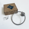 Porta Toalha Toalheiro Argola Inox Escovado Suporte Toalha de Rosto Mãos De Parede Redondo Acessório - 6