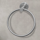 Ver imagem 5 de Porta Toalha Toalheiro Argola Inox Escovado Suporte Toalha de Rosto Mãos De Parede Redondo Acessório