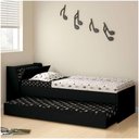 Ver mais imagens de Cama Solteiro Bicama Com 2 Colchões Ditália Bb-28 Preto