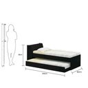 Ver imagem 5 de Cama Solteiro Bicama Com 2 Colchões Ditália Bb-28 Preto