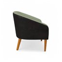 Ver imagem 6 de Poltrona Sala Decorativa Kit 2 Stella Pé Madeira Trapézio Castanho Sintético Pu D03 - D’Rossi