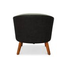 Ver imagem 7 de Poltrona Sala Decorativa Kit 2 Stella Pé Madeira Trapézio Castanho Sintético Pu D03 - D’Rossi