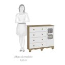 Ver mais imagens de Quarto Infantil com Cama Montesoriana, Cômoda, Prateleira e Nichos 