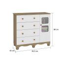 Ver imagem 7 de Quarto Infantil com Cama Montesoriana, Cômoda, Prateleira e Nichos 