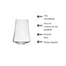 Copo de Cristal para Água 400ml Haus Cada - 5