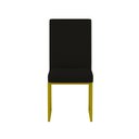 Ver imagem 3 de Kit 2 Cadeiras para Mesa de Jantar Base Industrial Dourado Balaqui Preto