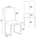 Ver imagem 6 de Kit 2 Cadeiras para Mesa de Jantar Base Industrial Dourado Balaqui Preto