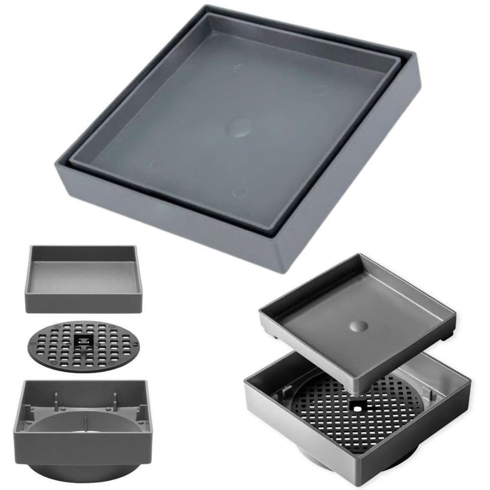 Ralo Oculto Seca Piso 15x15 - Inteligente, Tela Retenção - 1