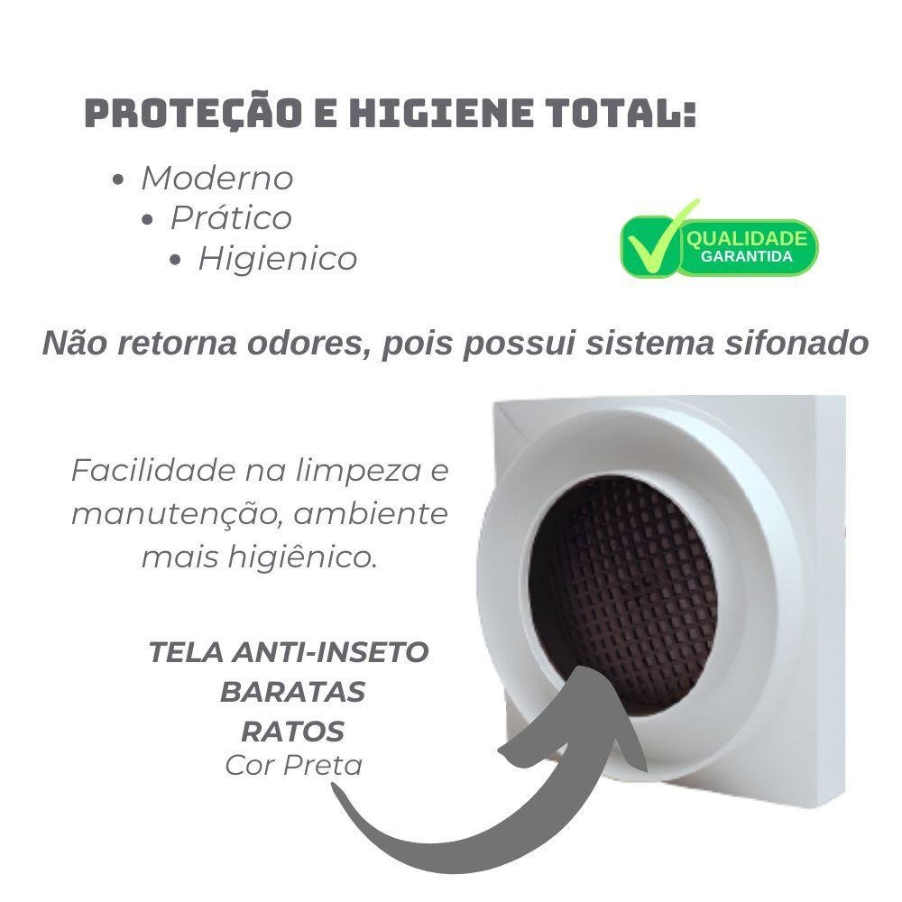 Ralo Oculto Seca Piso 15x15 - Inteligente, Tela Retenção - 2