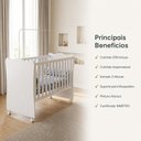 Ver imagem 7 de Berço Infantil Convencional com Colchão MDP Branco Mpozenato 68cm