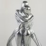 Escultura Decorativa Prateada - Estátua Casal Apaixonado Studio Casa Center - 3