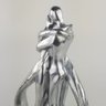 Escultura Decorativa Prateada - Estátua Casal Apaixonado Studio Casa Center - 4